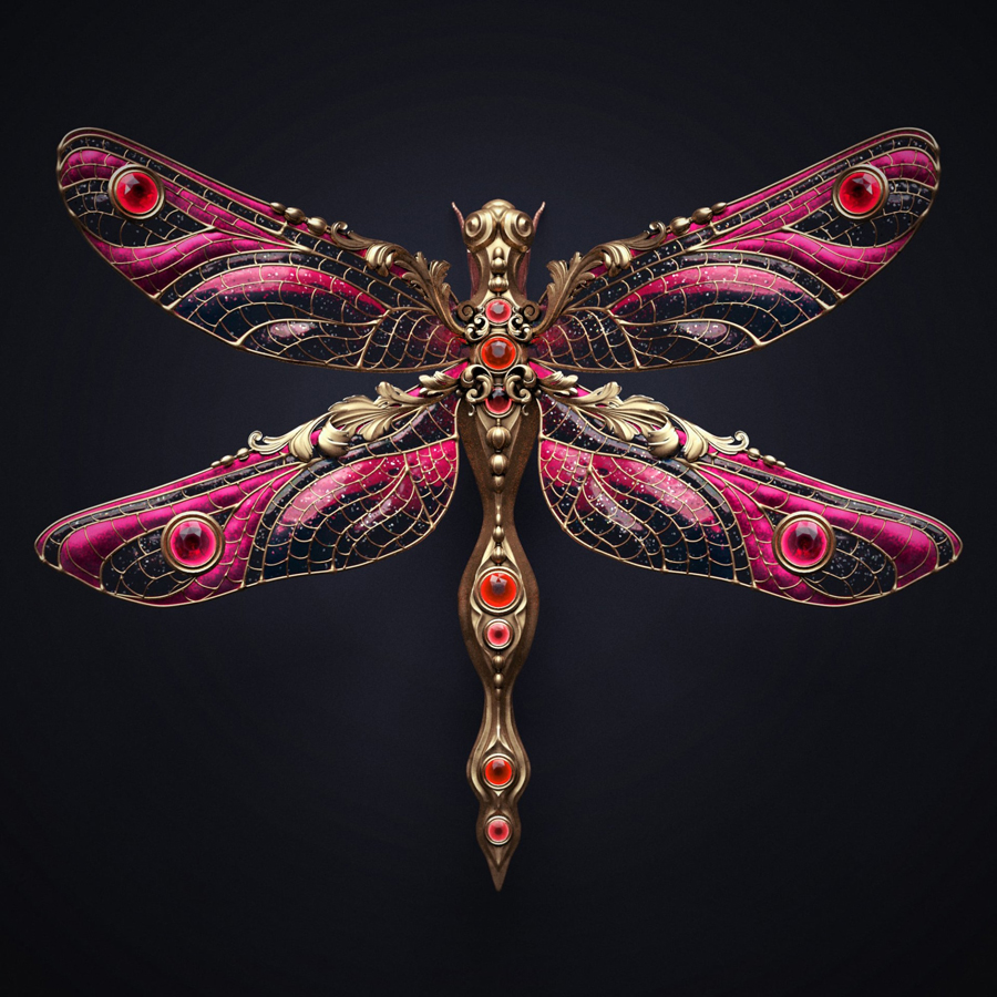 Jewel Insects in Sasha Vinogradova's Digital Illustrations