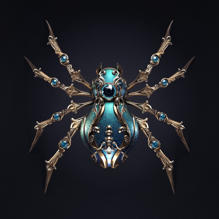 Jewel Insects in Sasha Vinogradova's Digital Illustrations