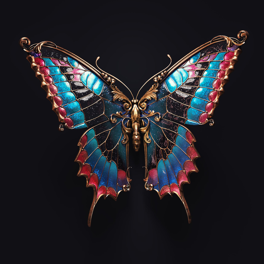 Jewel Insects in Sasha Vinogradova's Digital Illustrations
