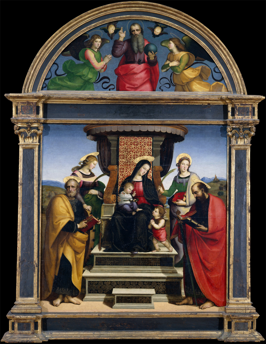 Raphael | Madonna and Child Enthroned with Saints | The Metropolitan Museum  of Art