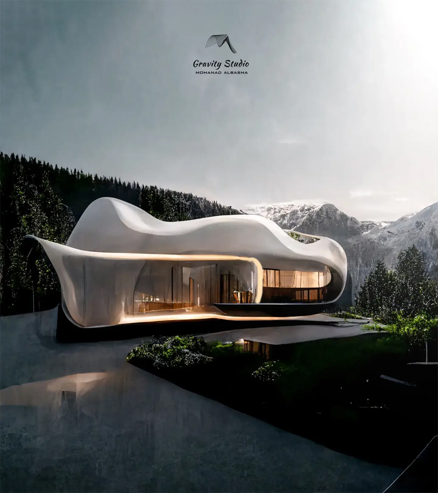 Mountain Villa Concept in Ghana by Gravity Studio