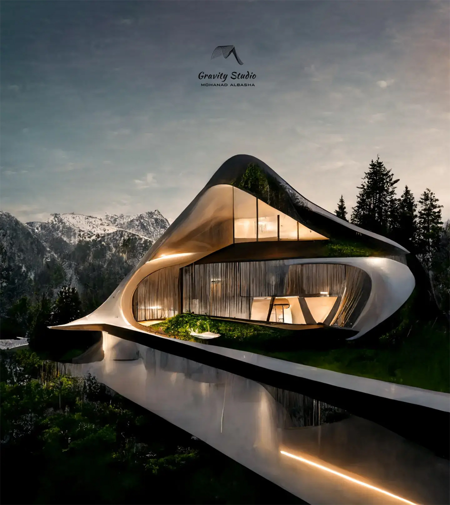 Mountain Villa Concept in Ghana by Gravity Studio