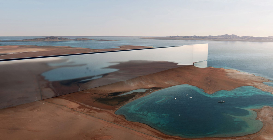 THE LINE - Futuristic City with Mirrored Walls in Saudi Arabia