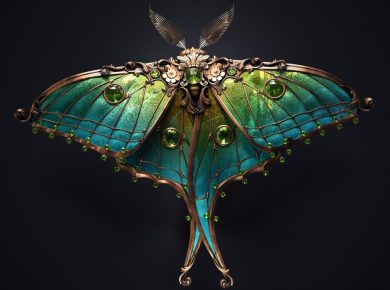 Jewel Insects in Sasha Vinogradova's Digital Illustrations