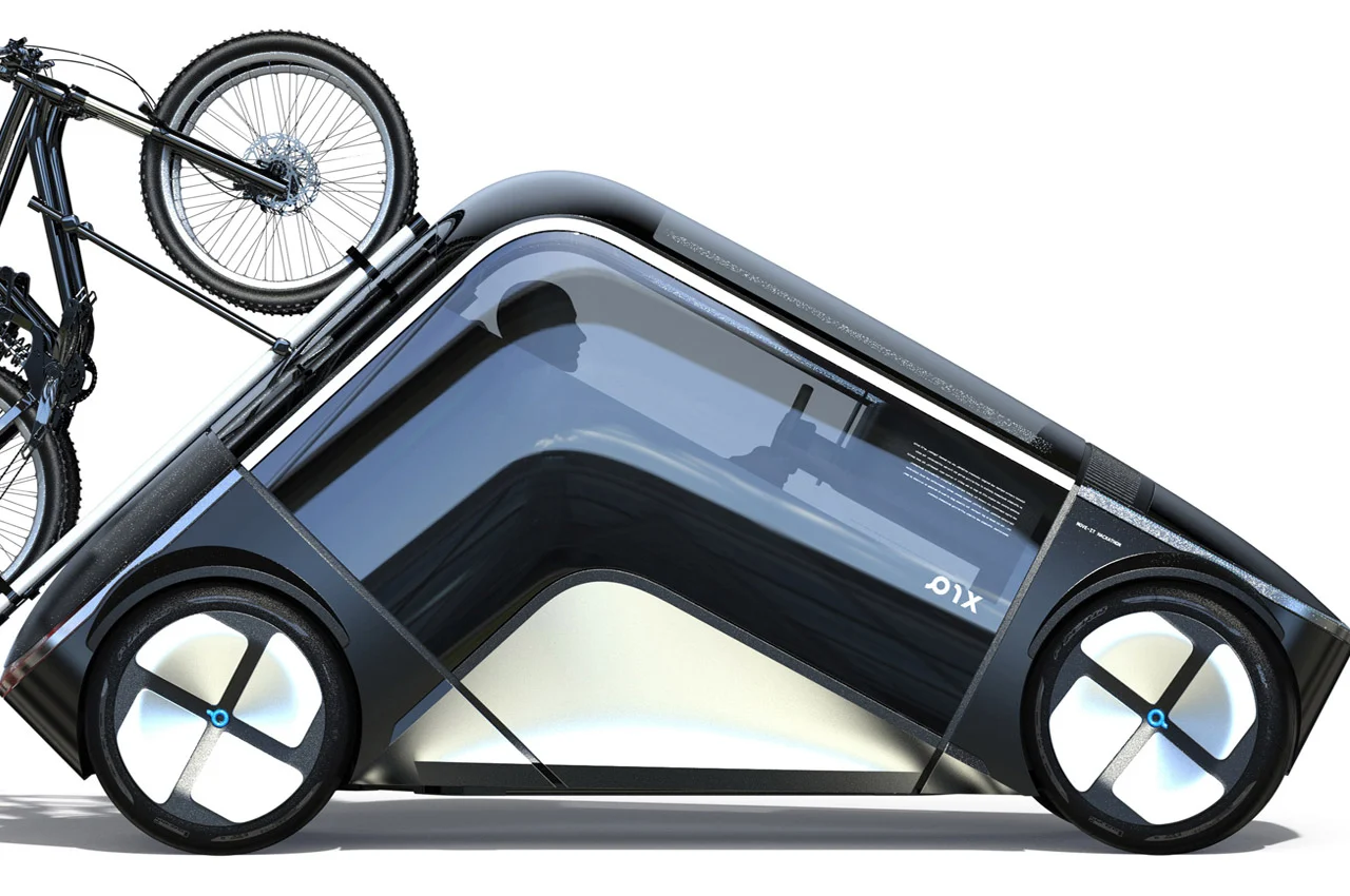 Boomerang-shaped Urban Mobility 'PIX-L7' Vehicle