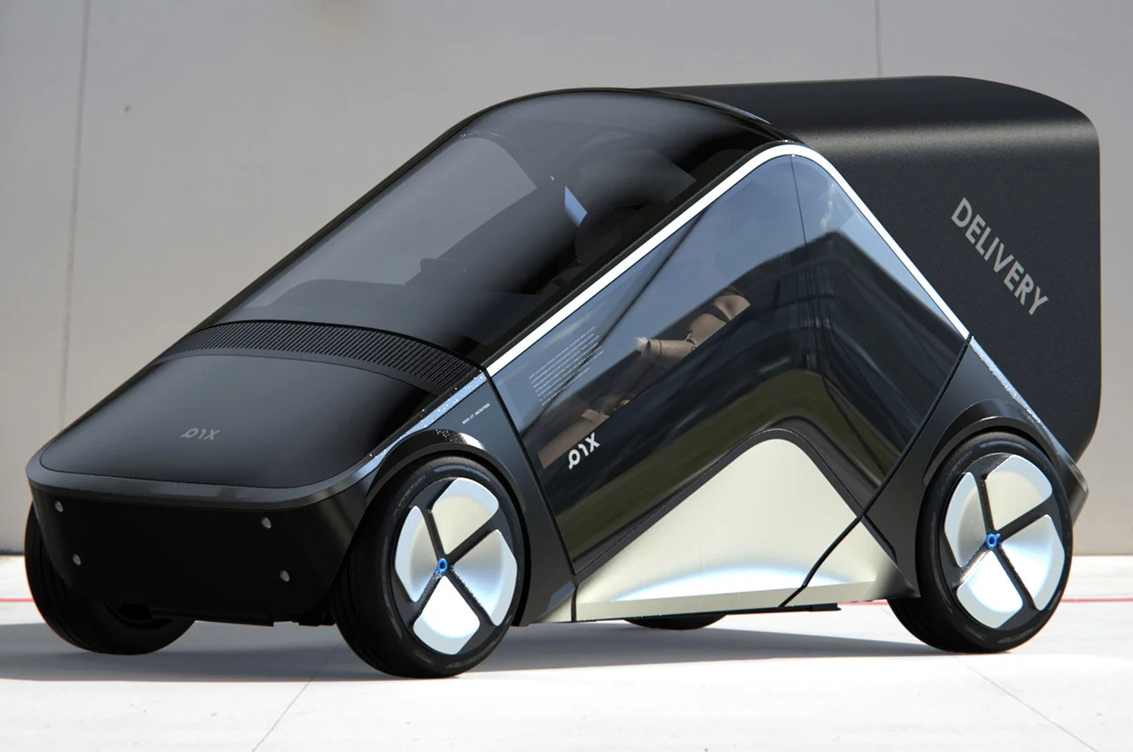 Boomerang-shaped Urban Mobility 'PIX-L7' Vehicle