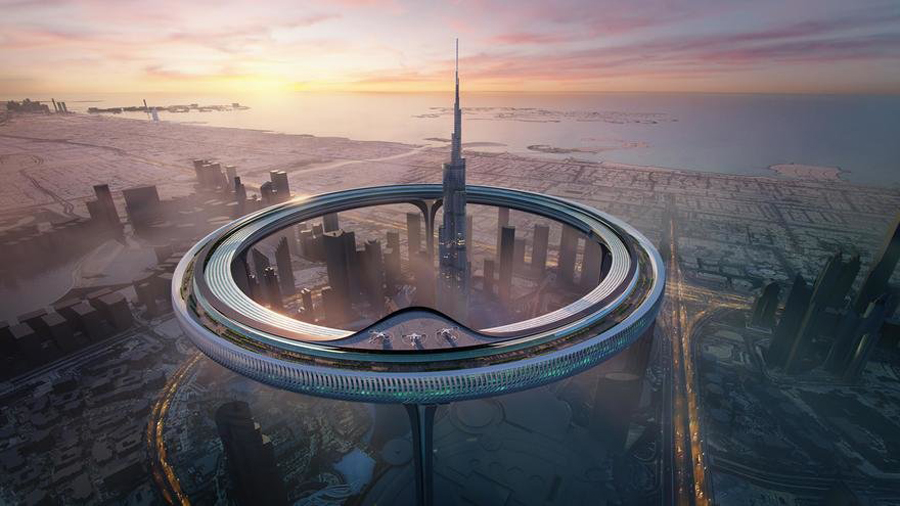 ZN | Era's Sky Circle Would Surround the Burj Khalifa