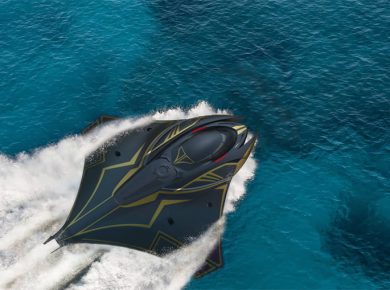 Manta Ray Inspired Armored Submarine Kronos