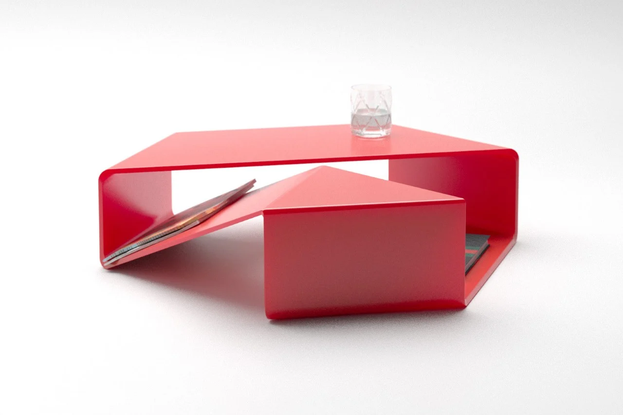 Mobius-shaped Continuous Coffee Table