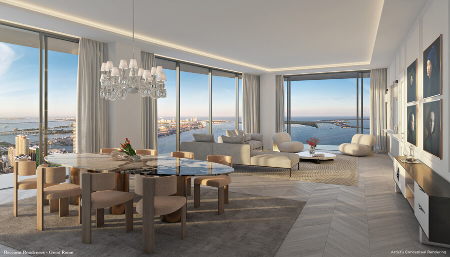 Baccarat Residences interior