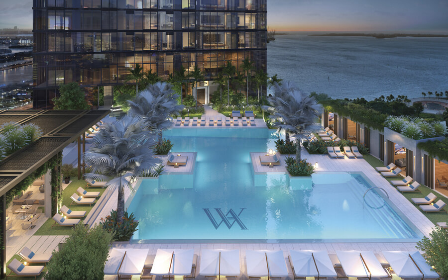 Waldorf Astoria Residences pool