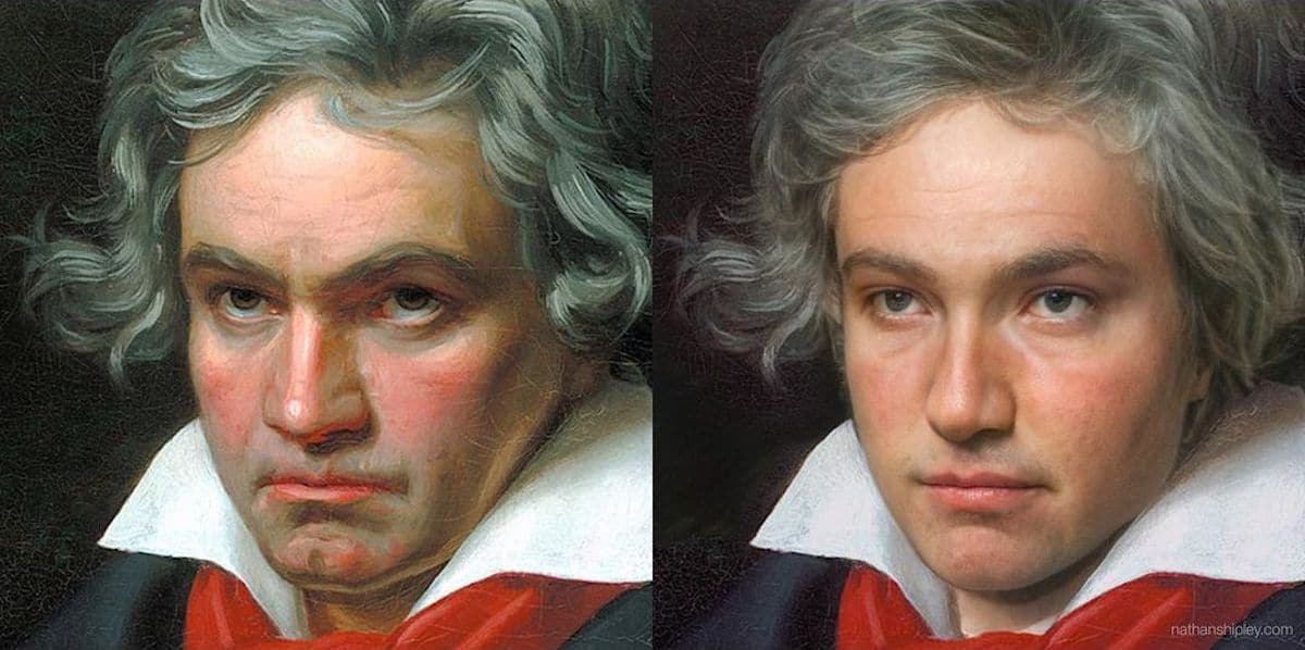 Portraits of Famous Historical Figures with AI Technology