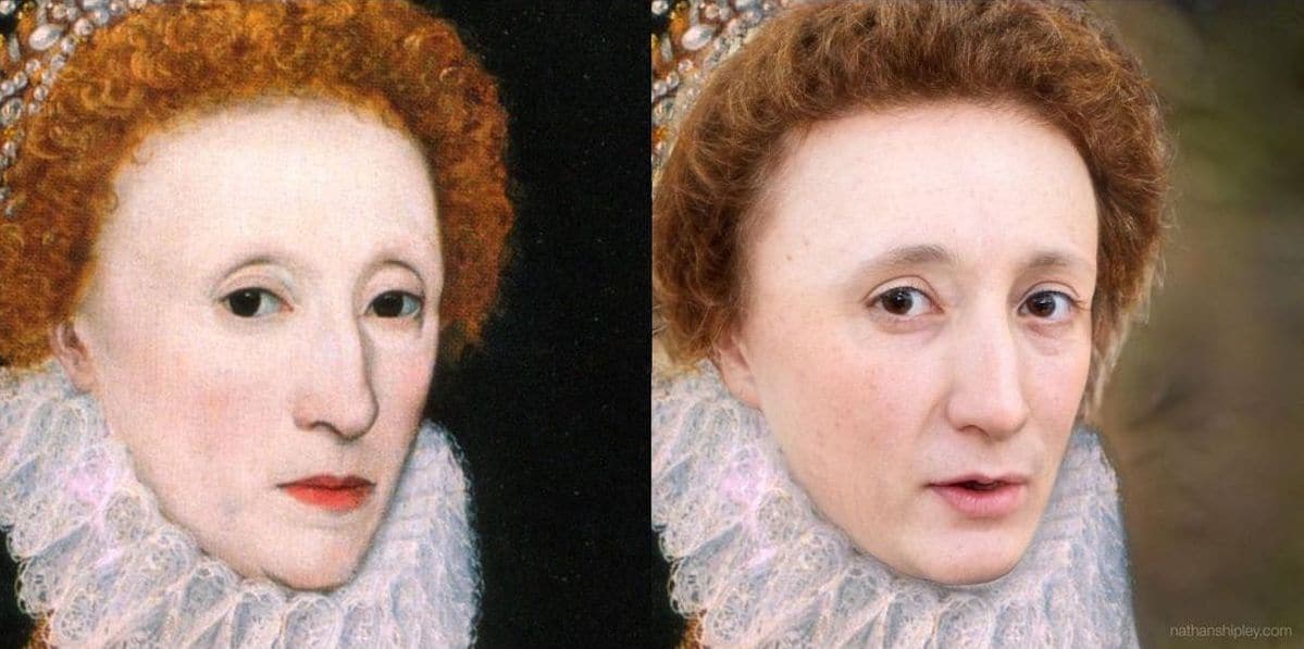 Portraits of Famous Historical Figures with AI Technology