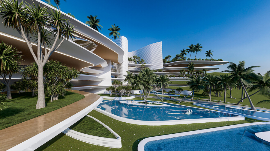 Whimsical Hotel Volaris, Miami by Veliz Arquitecto