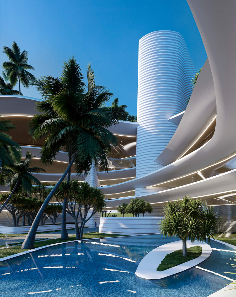 Whimsical Hotel Volaris, Miami by Veliz Arquitecto