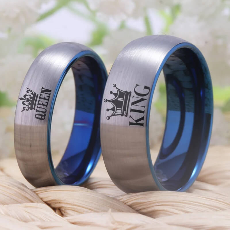 King and Queen Crown Promise Rings