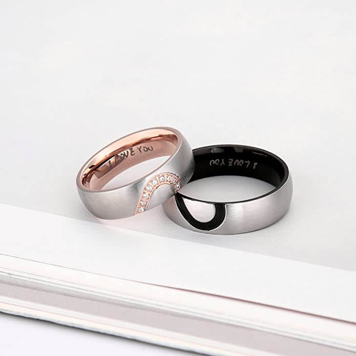 His & Hers Real Love Heart Promise Ring