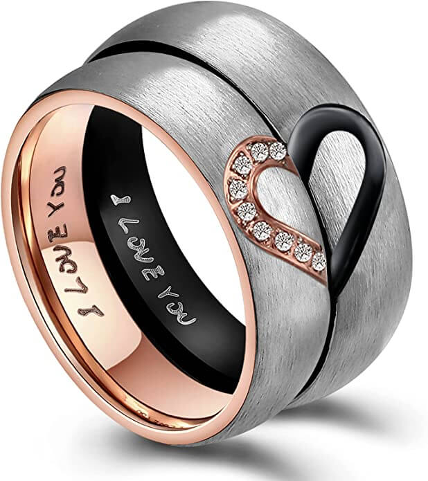 His & Hers Real Love Heart Promise Ring