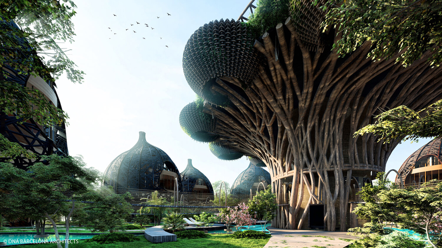 Life Tree, Tulum, Meksiko oleh Arsitek DNA Barcelona
