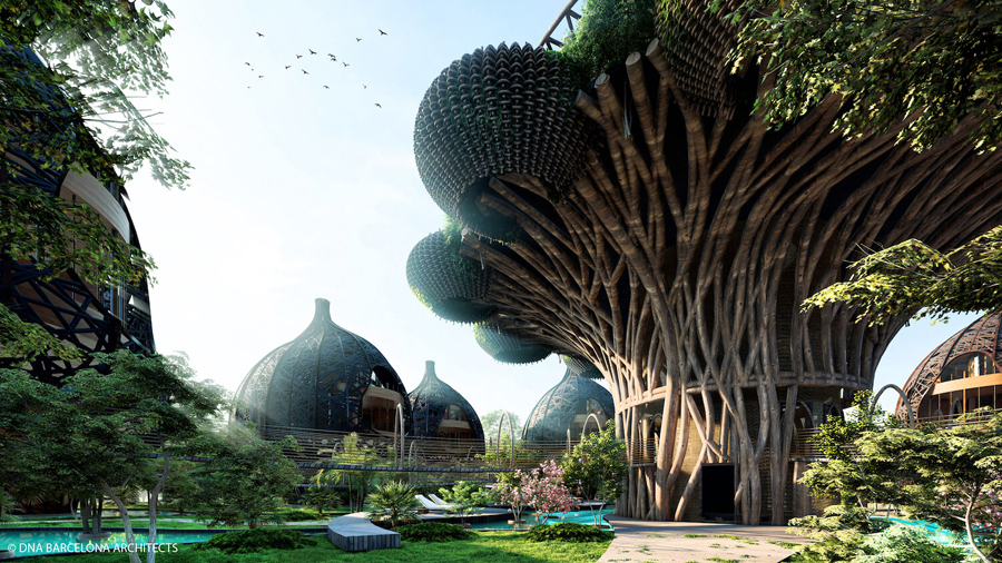 Life Tree, Tulum, Mexico by DNA Barcelona Architects