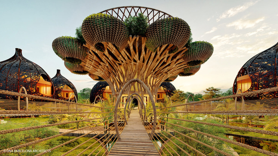 Life Tree, Tulum, Meksiko oleh Arsitek DNA Barcelona
