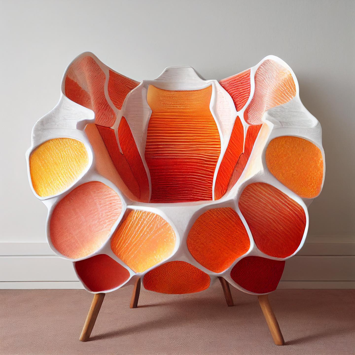 peach chair