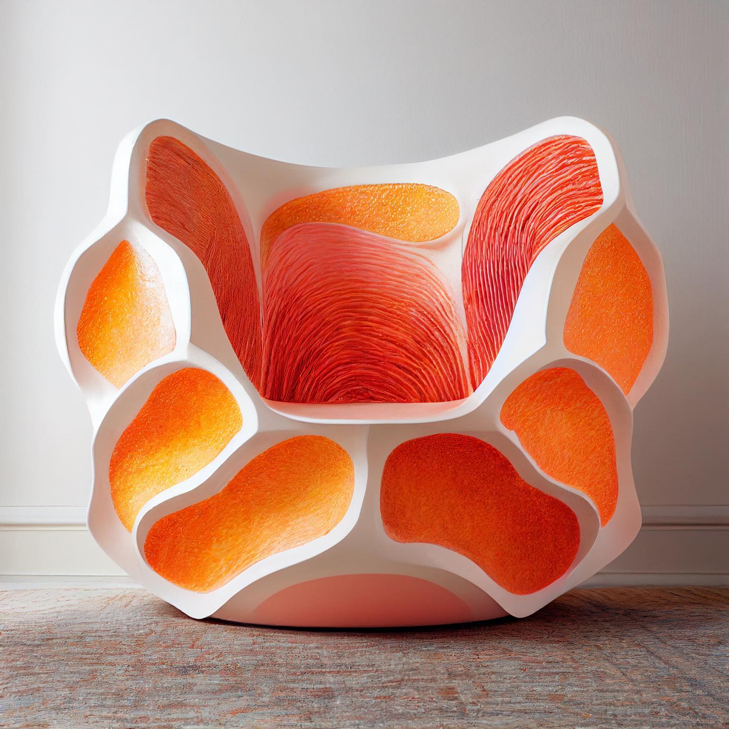 peach chair