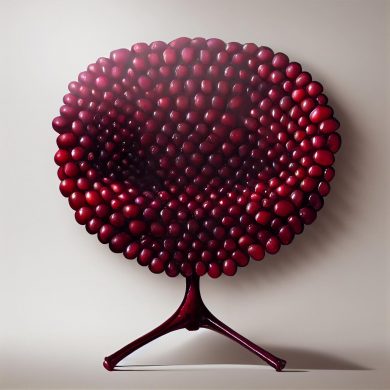AI-generated Furniture by Frank Jacobus Mixes Fruits and Chairs