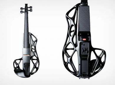3D-Printed Skeletal Electric Violin 'Karen Ultralight'