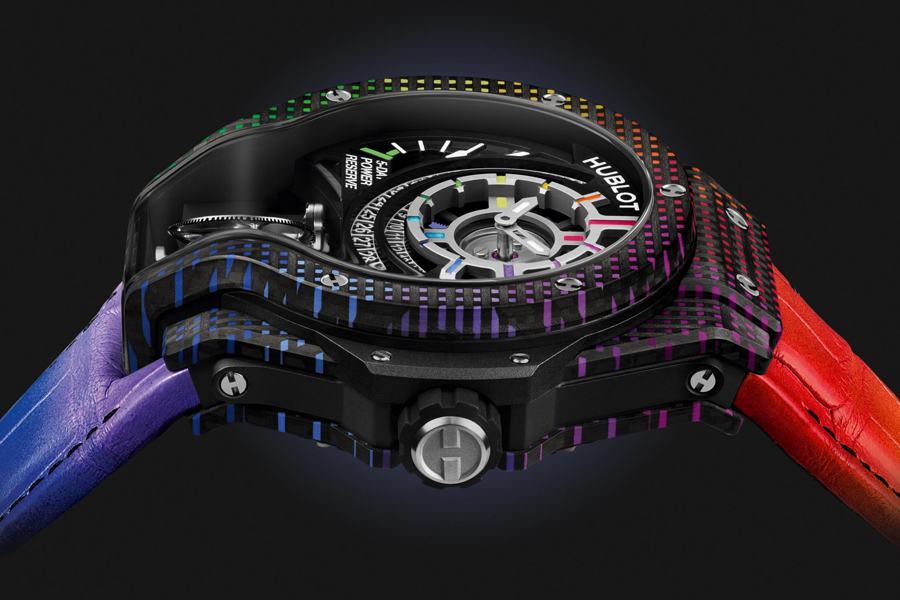 Jam Tangan Hublot MP-09 Tourbillon Bi-Axis Rainbow