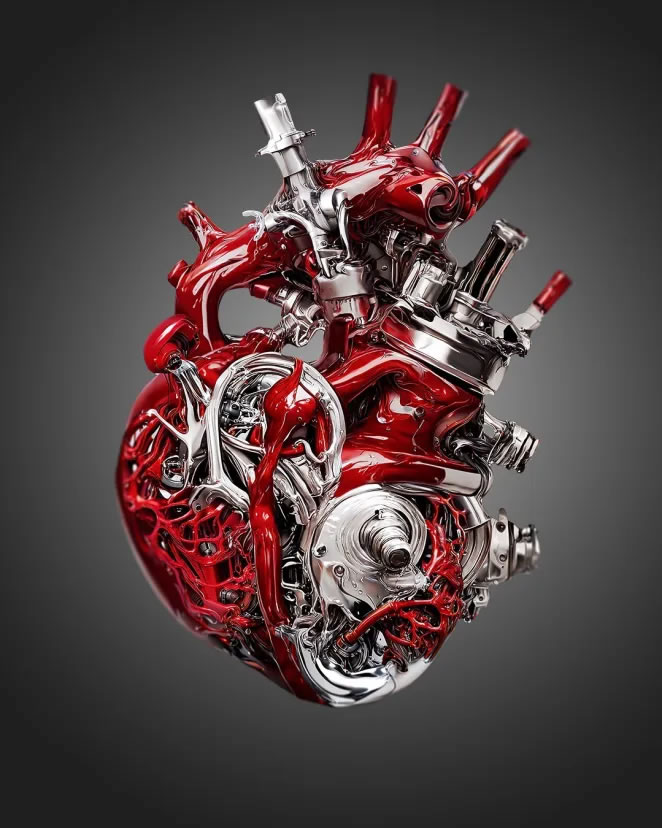 Mersmerizing AI Generated Hearts oleh Andrejs Pidjass