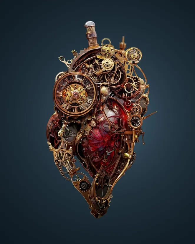 Mersmerizing AI Generated Hearts by Andrejs Pidjass