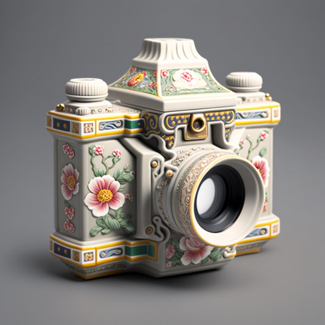 Mathieu Stern's AI-Generated Porcelain Cameras