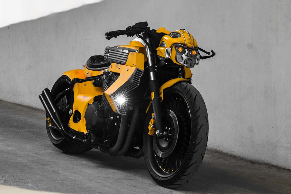 RH Customs Bumblebee Honda X4 Motorcycle 