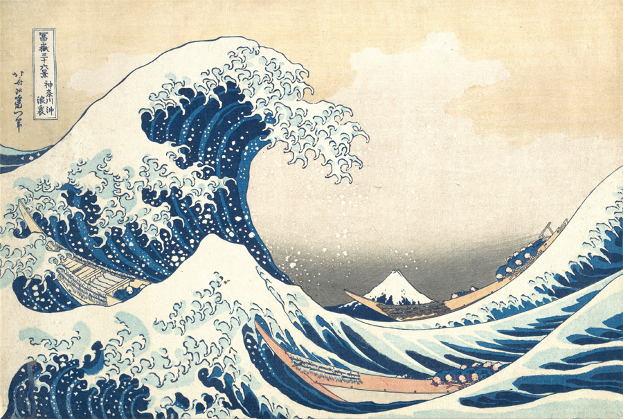 Gelombang Hebat oleh Katsushika Hokusai