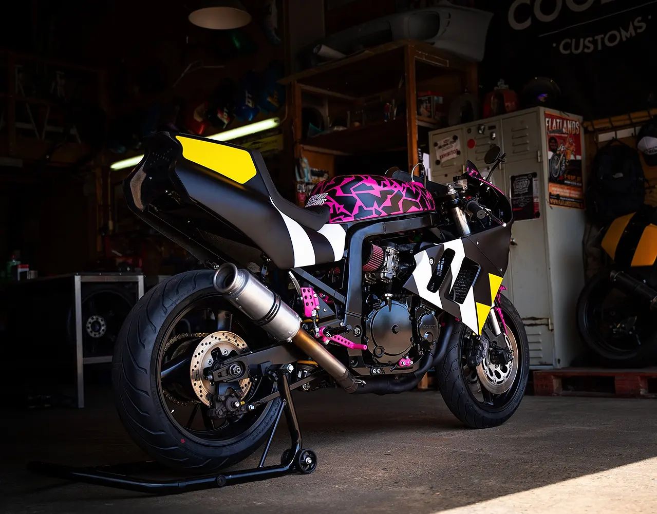 Colorful Suzuki GSX-R750 Bike by Cool Kid Customs