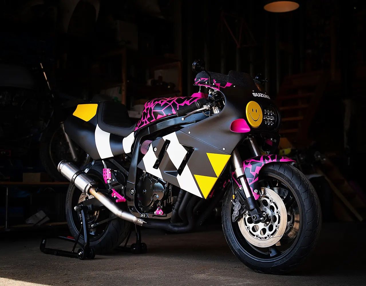 Colorful Suzuki GSX-R750 Bike by Cool Kid Customs