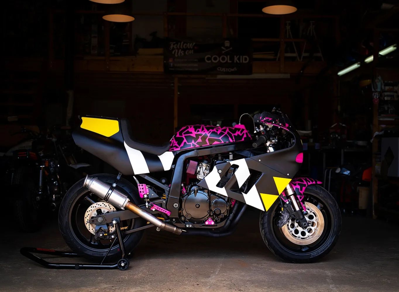 Colorful Suzuki GSX-R750 Bike by Cool Kid Customs