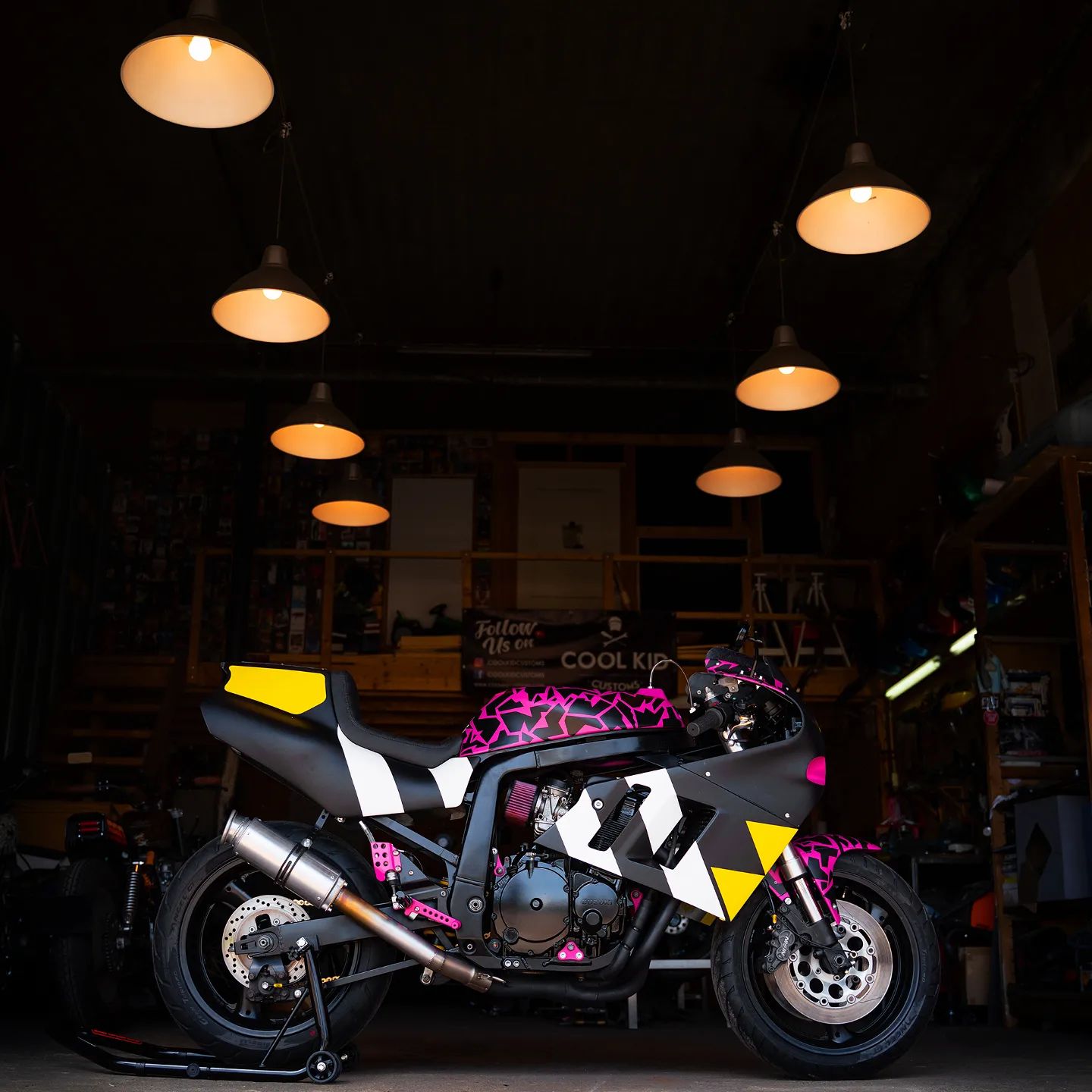 Colorful Suzuki GSX-R750 Bike by Cool Kid Customs