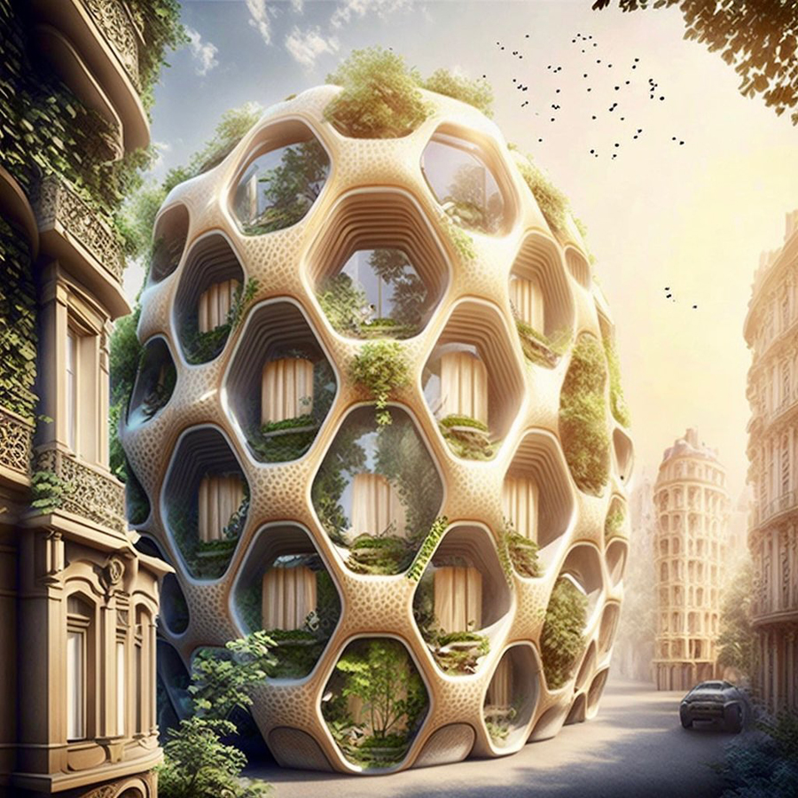 futuristic Paris