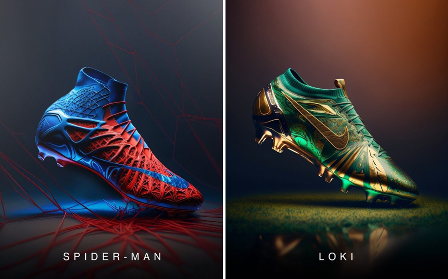 MARVEL x Nike Sneakers Concept Generated by MidJourney 