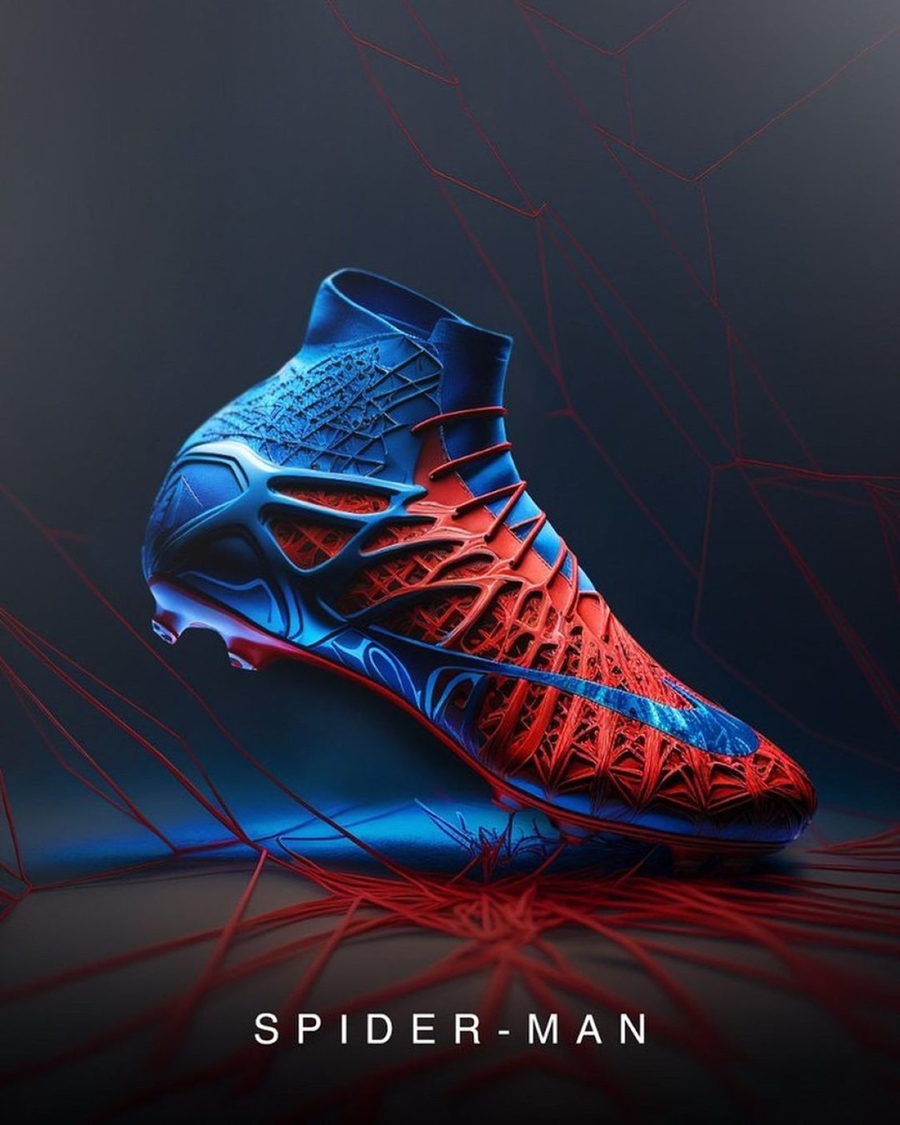 MARVEL x Nike Sneakers Concept Dihasilkan oleh MidJourney 