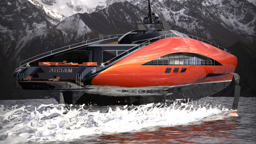 Lazzarini Design Studio Plectrum Foil Superyacht