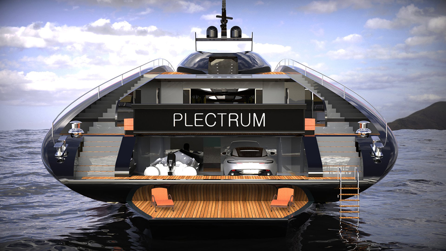 Lazzarini Design Studio Plectrum Foil Superyacht