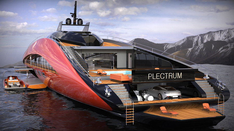 Lazzarini Design Studio Plectrum Foil Superyacht