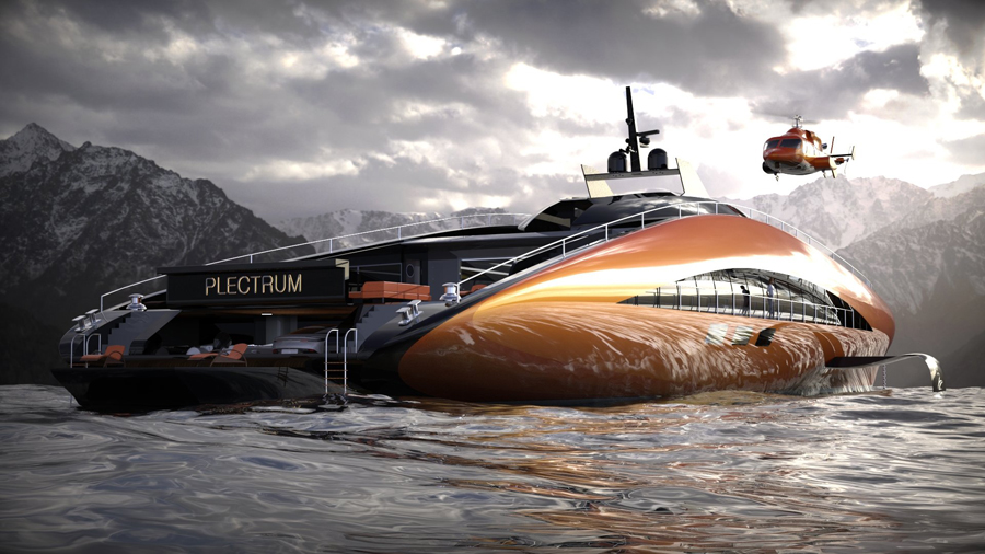 Lazzarini Design Studio Plectrum Foil Superyacht