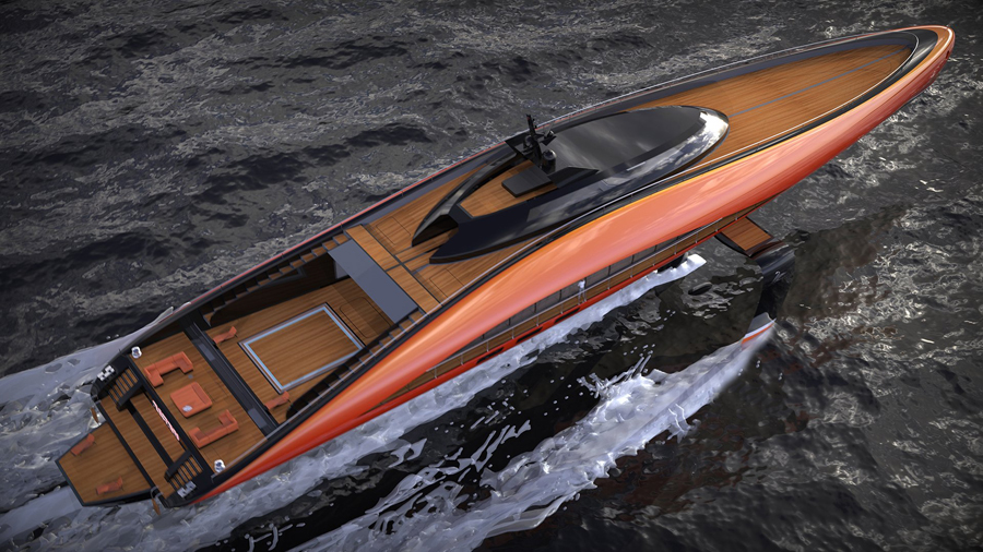 Lazzarini Design Studio Plectrum Foil Superyacht