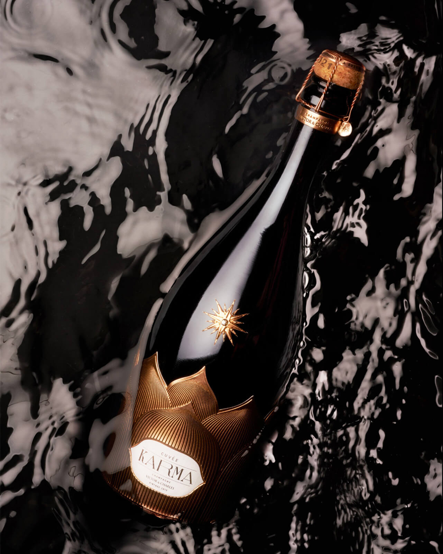 One-of-a-Kind Victor & Charles Karma Champagne with a Diamond