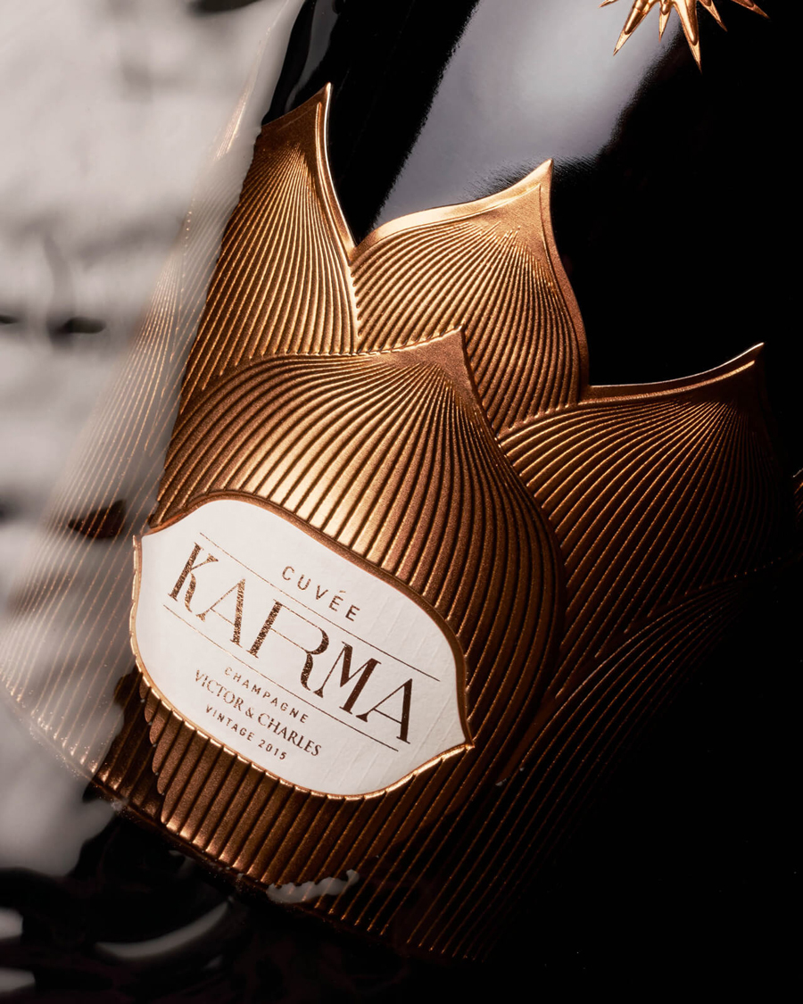 One-of-a-Kind Victor & Charles Karma Champagne with a Diamond