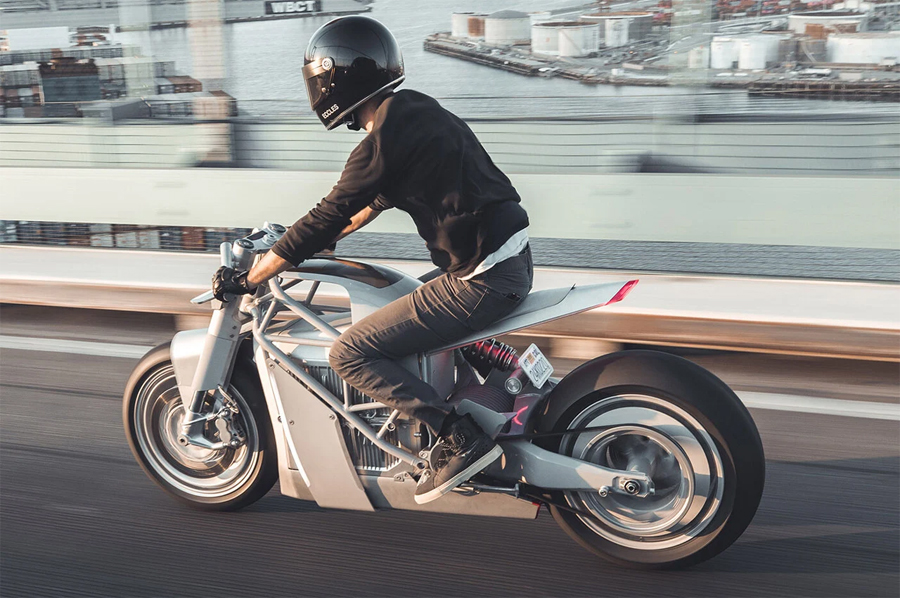 Retro-Futuristic UMC-063 XP Zero Electric Motorcycle